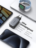 UGREEN Nexode GaN 65W USB-C Oplader kabel 60W PD 3.0
