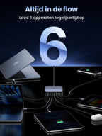 UGREEN Nexode 200W USB C GaN Oplader met 6 poorten - 13