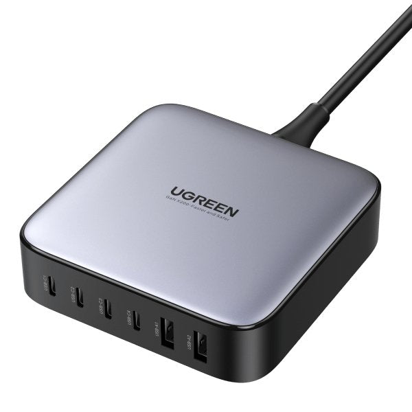 UGREEN Nexode 200W USB C GaN Oplader met 6 poorten - 9