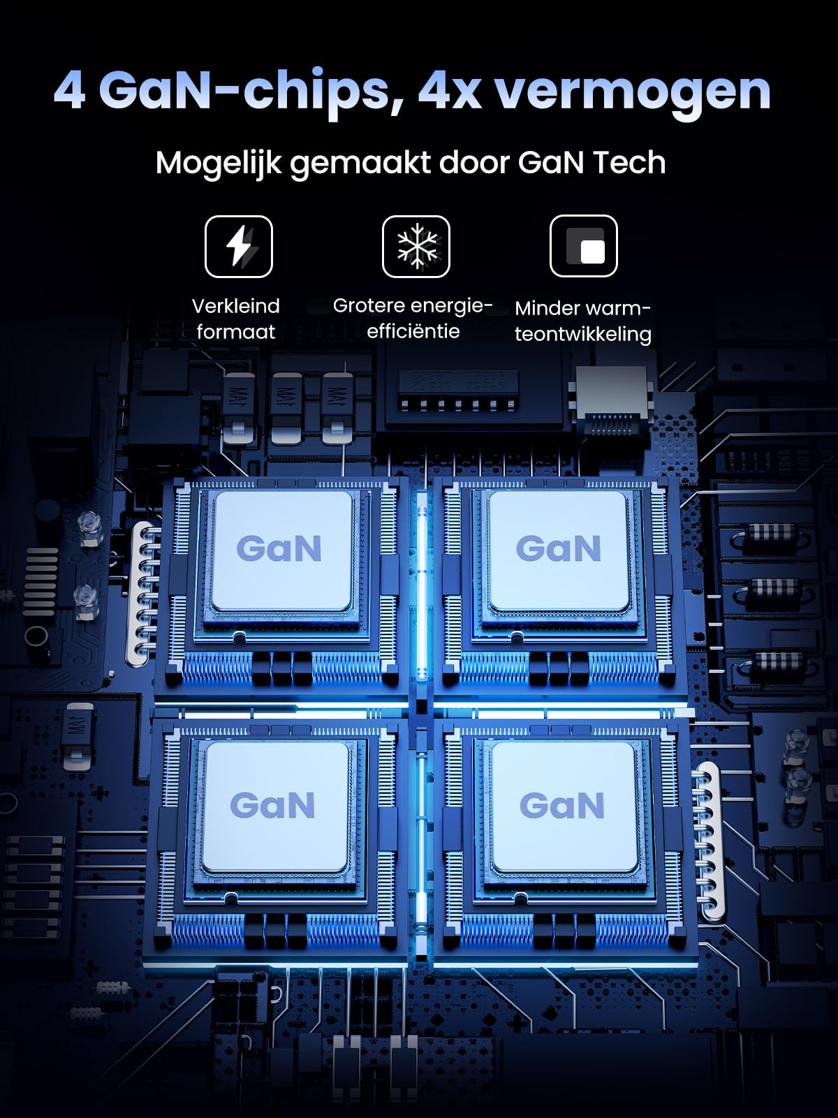 UGREEN Nexode 200W USB C GaN Oplader met 6 poorten - 14