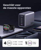 UGREEN Nexode USB C-oplader 300W USB C kabel 100W