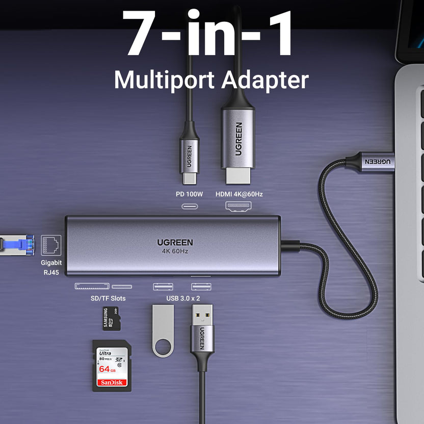 Hub USB-C UGREEN Revodok 7 en 1
