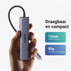 UGREEN Revodok USB C Hub met PD 100W, 4K HDMI, USB A 3.0 compatibel met iPhone 15/15Pro, MacBook Pro/Air, iPad Pro/Air, Surface Pro/Go, Galaxy Tab, Galaxy S23/S22, enz.