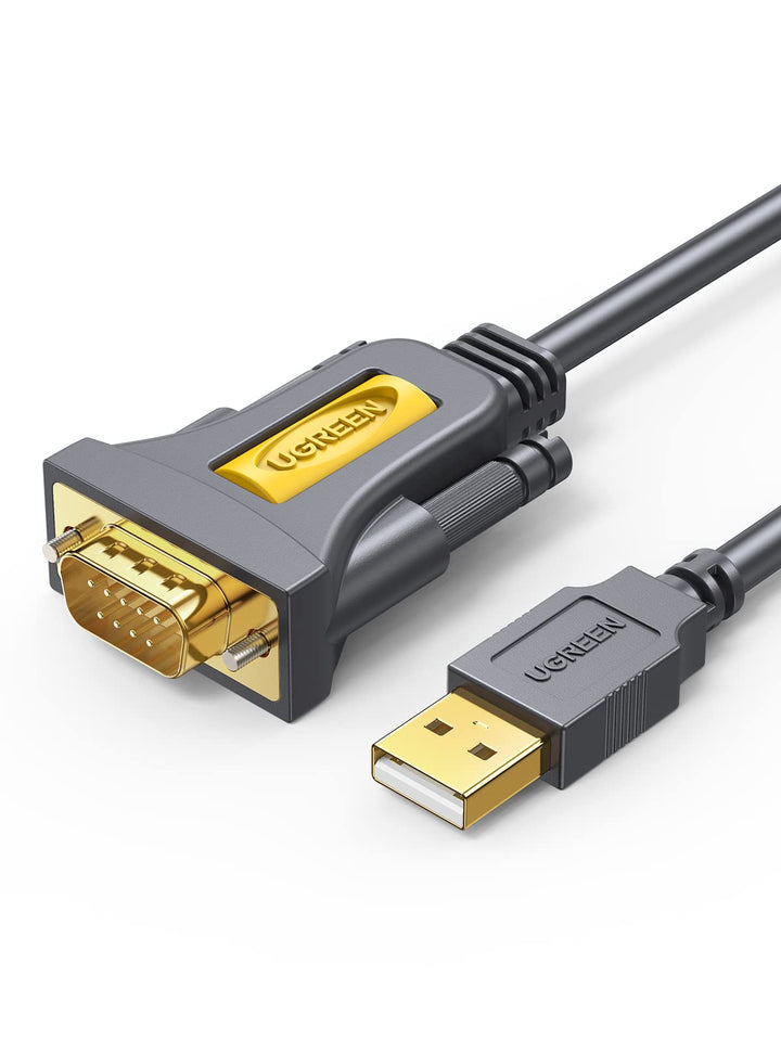 UGREEN RS232 Seri?le Kabel USB 2.0 naar RS232 Kabel USB naar DB9 9 Pins Adapter Kabel met PL2303 Chipset Ondersteuning Windows 10/8/7 Mac OS X Linux voor Router Switch Telescoop, enz. (3M)