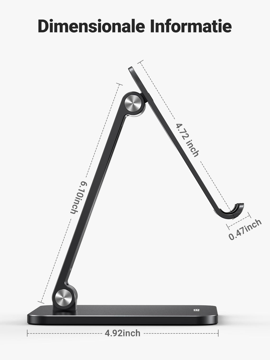 UGREEN Tablet Houder Aluminium Tablet Stand Verstelbare Bureau Tablet Standaard