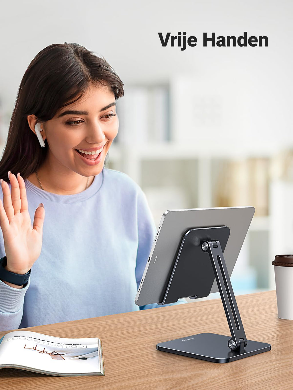 UGREEN Tablet Houder Aluminium Tablet Stand Verstelbare Bureau Tablet Standaard