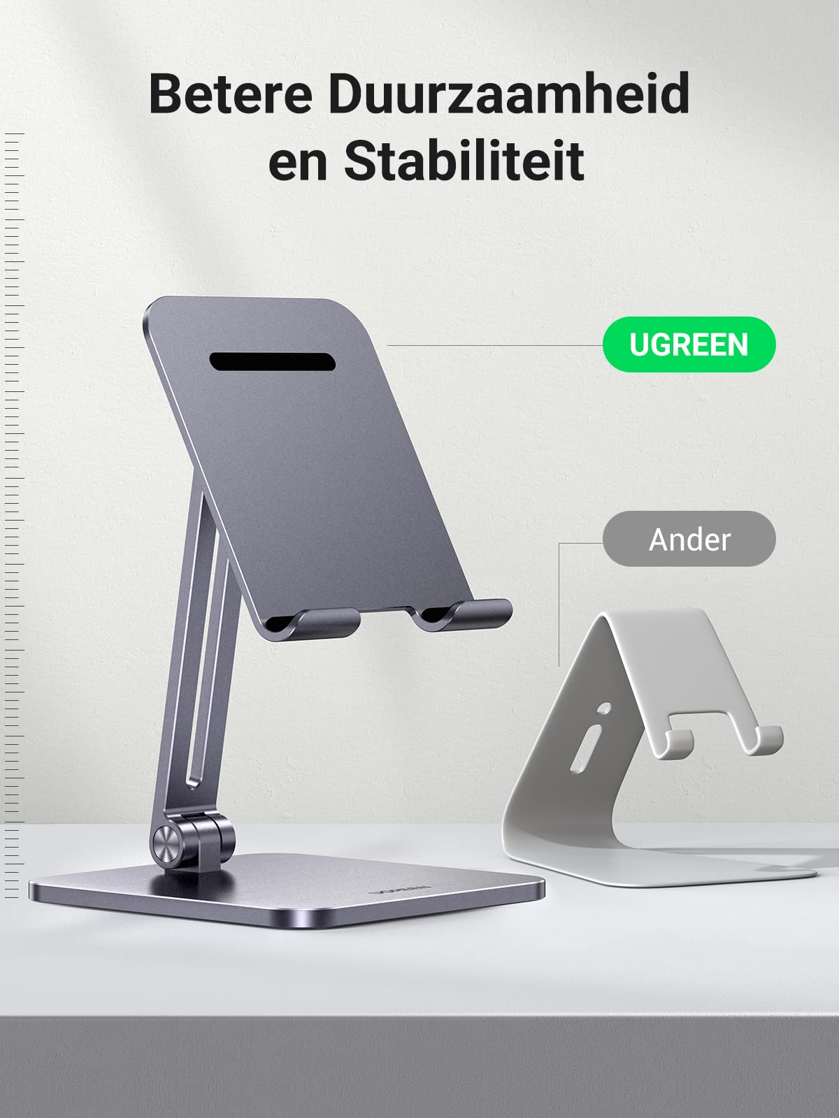 UGREEN Tablet Houder Aluminium Tablet Stand Verstelbare Bureau Tablet Standaard