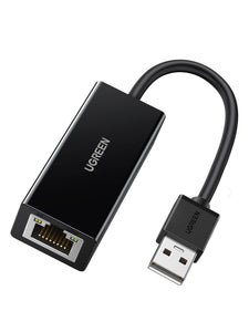 UGREEN USB 2.0 Ethernet Adapter USB 2.0 naar RJ45 Netwerkadapter 100Mbps LAN Adapter