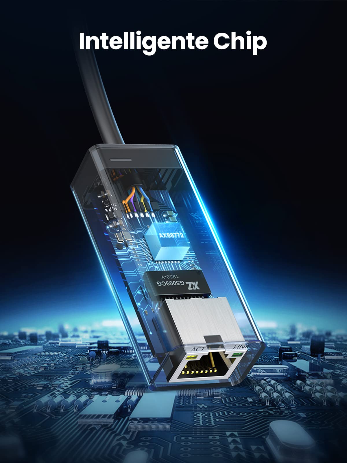 UGREEN USB 2.0 Ethernet Adapter USB 2.0 naar RJ45 Netwerkadapter 100Mbps LAN Adapter