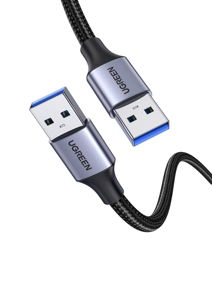 UGREEN USB 3.0 A naar USB 3.0 A 5Gbps Data Overdracht Kabel, Aluminium Omhulsel Gevlochten Data kabel. (0,5M)