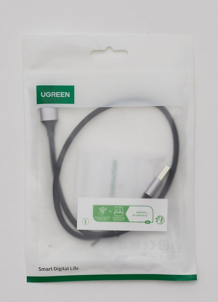 UGREEN USB 3.0 A naar USB 3.0 A 5Gbps Data Overdracht Kabel, Aluminium Omhulsel Gevlochten Data kabel. (0,5M)