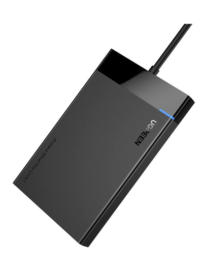 UGREEN USB 3.0 Harde Schijf Behuizing 2.5 Inch voor 7/9.5mm SATA SSD en HDD met USB C Kabel Ondersteunt UASP Tool Gratis Installatie