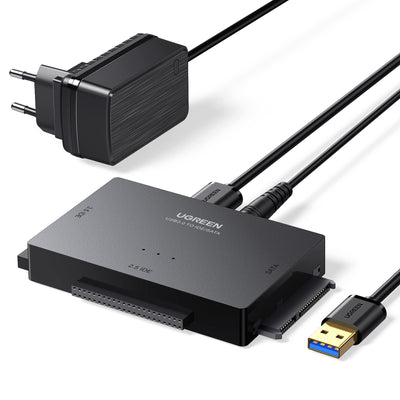 UGREEN USB 3.0 IDE SATA Harde Schijf Adapter voor 2,5/3,5 Inch SATA HDD SSD