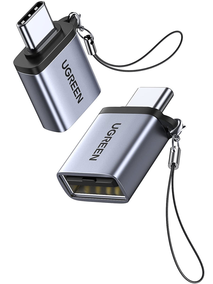 UGREEN USB 3.0 OTG Adapter USB C naar USB 3.0 A Adapter, 2 Stuks, Grijs.