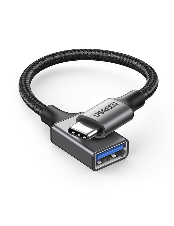 UGREEN USB 3.0 OTG Adapter USB C naar USB A 3.0 OTG Kabel. (Zwart)
