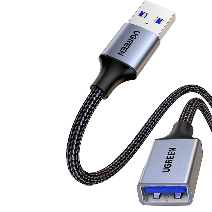 UGREEN USB 3.0 Verlengkabel 5Gbps USB 3.0 A Datakabel Nylon en Aluminium Mantel Gevlochten. (0.5M)