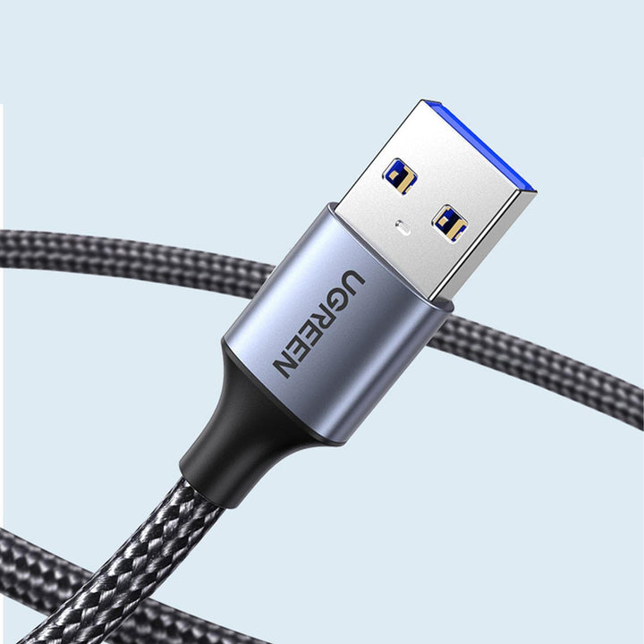 UGREEN USB 3.0 Verlengkabel 5Gbps USB 3.0 A Datakabel Nylon en Aluminium Mantel Gevlochten. (0.5M)