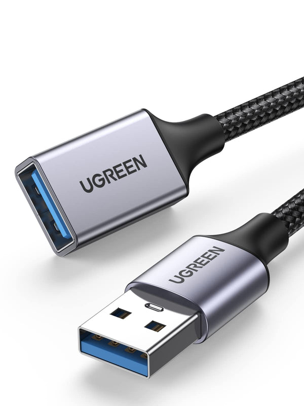 UGREEN USB 3.0 Verlengkabel 5Gbps USB 3.0 A Datakabel Nylon en Aluminium Mantel Gevlochten. (3M)