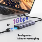 UGREEN USB C Docking Station met 4K HDMI, Ethernet, PD 100W, 3 USB A 3.0 USB C Hub 5Gbps