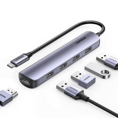 UGREEN 5-in-1 USB C Hub  4K  - Compact en Draagbaar