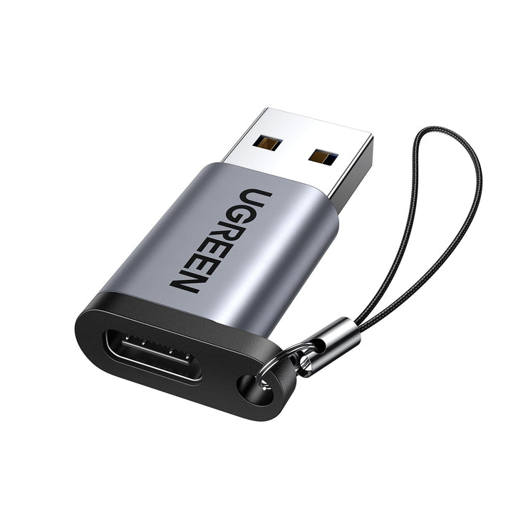 UGREEN USB C naar USB 3.0 Adapter voor Macbook, Chromebook Nexus 5X, Galaxy Note8, Laptop, Tablet, USB Lader, Aluminium Behuizing. (Grijs)