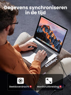 UGREEN USB C naar USB C kabel 60W PD 3.0, PPS USB-C oplaadkabel compatibel met iPhone 15 Pro Max