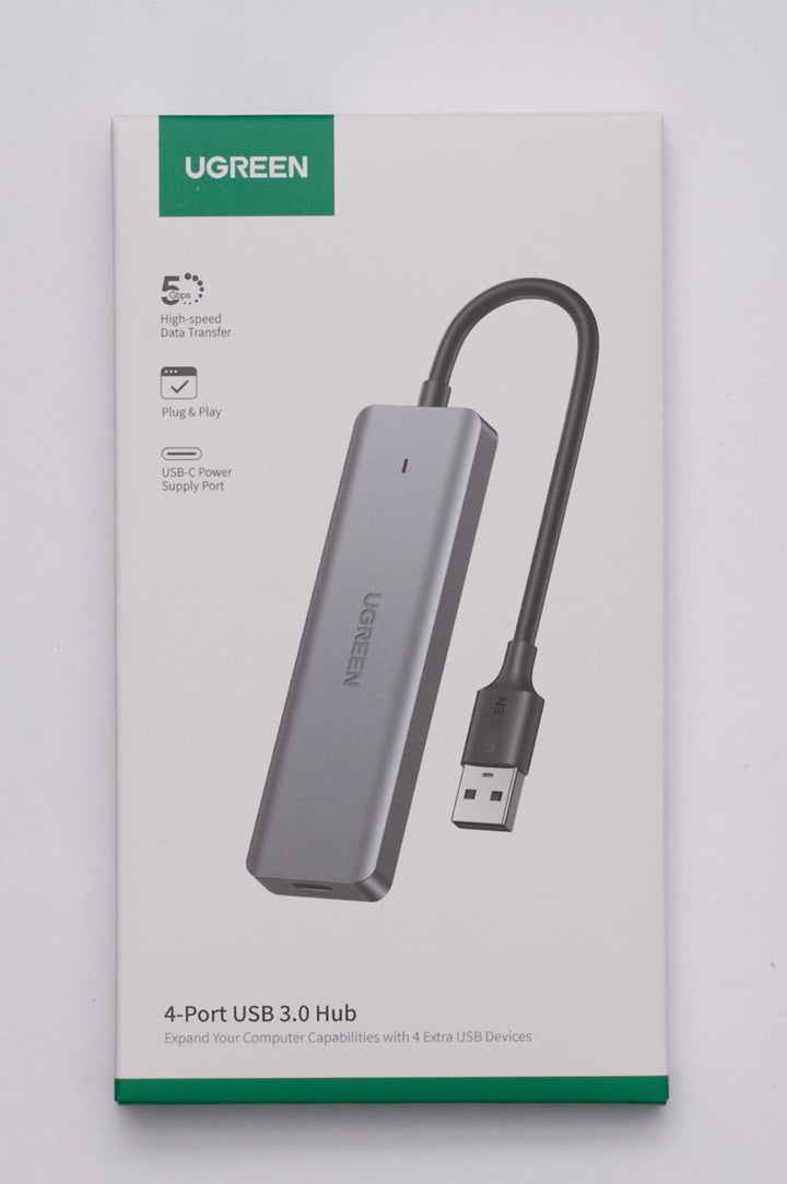 UGREEN USB Hub 4 USB 3.0 Poorts met USB 5V Poort Voeding en LED indicator Datadock USB Multipoort