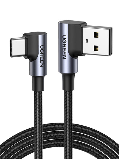 UGREEN USB Type C Kabel 90 Graden Snel Opladen Nylon Kabel